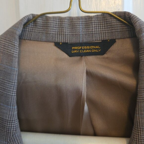 Vintage Boho Blazer Jacket Embellished 80's plaid Cottagecore Fits Womens S/M - Picture 3 of 11